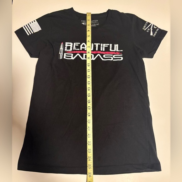 Women’s Grunt Style Black Beautiful Badass Tee - Picture 4 of 6